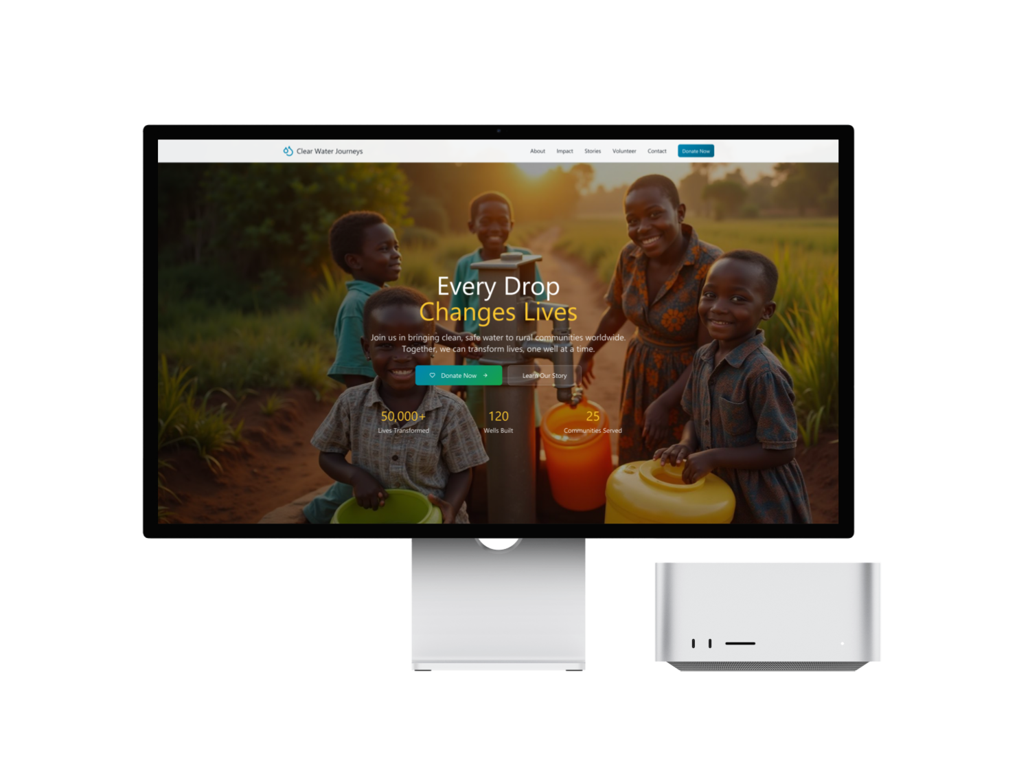 AquaHope – Nonprofit Organization Website