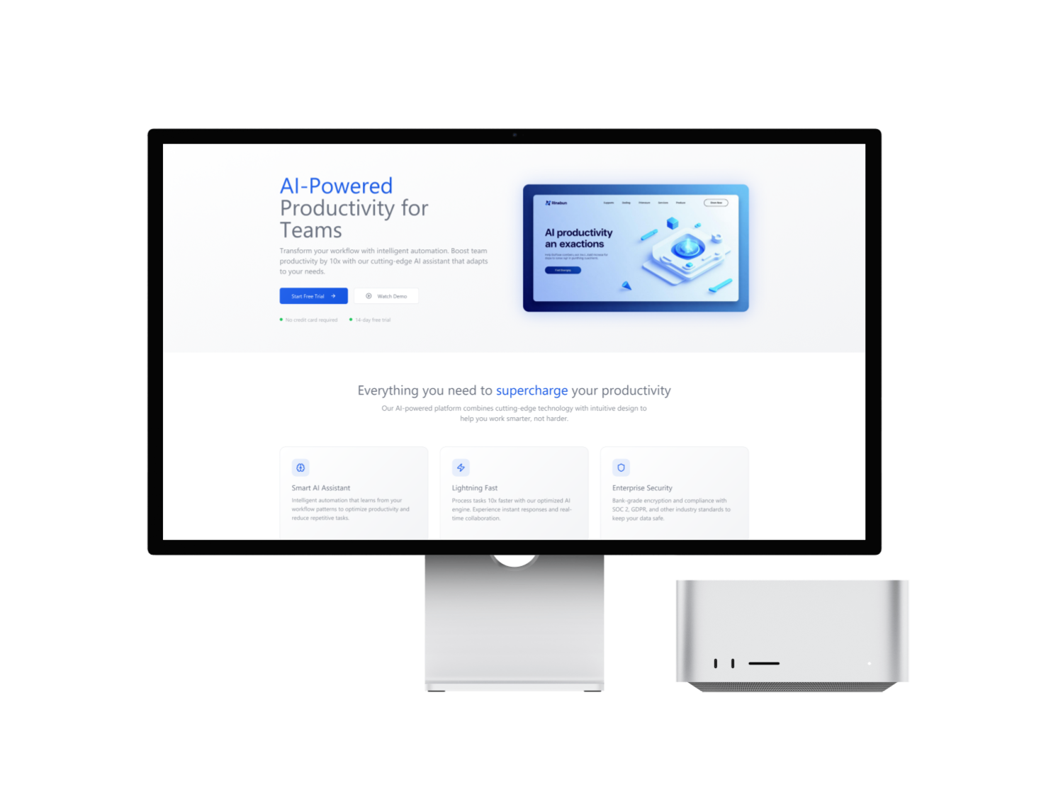 AI Boost – SaaS Landing Page Design