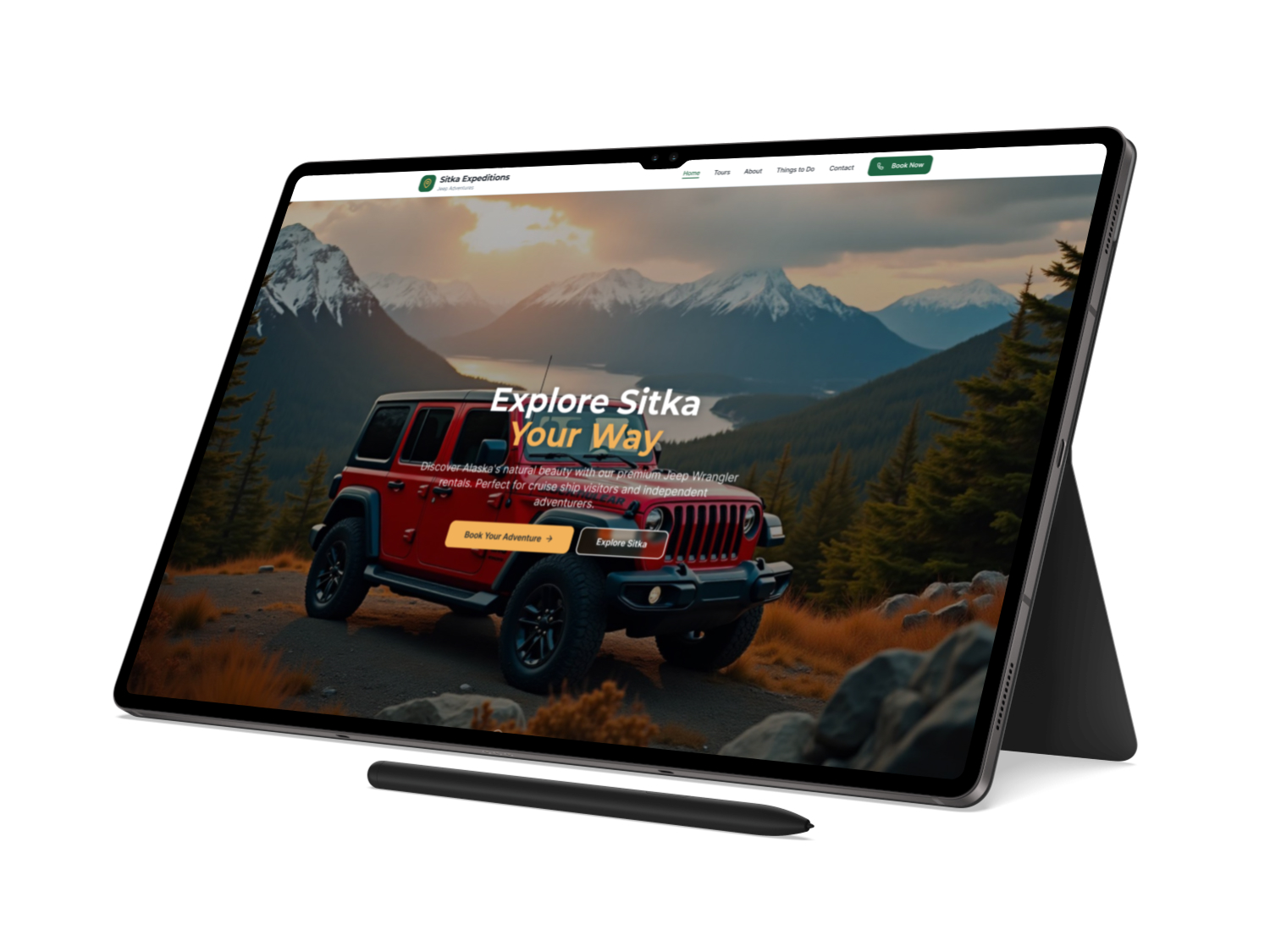 Landing Page Design – Sitka Expeditions